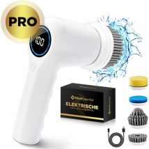 MostEssential Brosse de nettoyage électrique PRO Edition - Brosse électrique - Brosse à récurer - Polisseuse - Pour la salle de bain ou la cuisine - IPX7 Waterproof