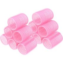 Boucles - 12 packs - Rouleaux adhésifs - Adhésif - Boucles sans chaleur - Cheveux - Rouleaux - Boucles de cheveux - Boucles sans chaleur - Grandes