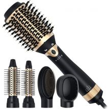 VAIVE Brosse à cheveux avec 5 accessoires - Brosse à cheveux et à boucles - Brosse à boucles/brosse à cheveux - Brosse ronde - Brosse à coiffer