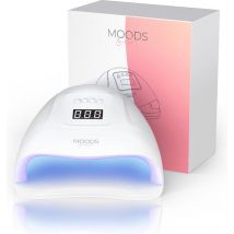 Moods Gellac Professional Luxury Nail Lamp- UV Lamp Gel Nails - Nail Dryer - Contrôlable avec des boutons - Powerful LED Lamp - White
