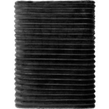 Mistral Home - PLAID - flanelle recyclée - 240 x 220 cm - couleur unie - gris - Durable