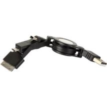 Usb vers Mini Usb + Micro Usb + Ipad/Ipod - Self-coiling