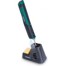 Fer à souder VONROC 4V – Max. 450°C – Incl. support de fer à souder avec éponge, étain à souder et pointes
