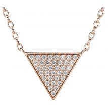 Collier femme avec pendentif - Yolora - Couleur or et rose