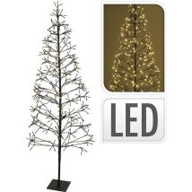 Nampook sapin de Noël avec 400 LED - 180cm - Pour l'intérieur ET l'extérieur - Blanc chaud