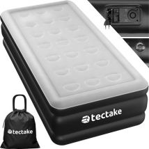 tectake® - Matelas gonflable AirDreams avec pompe électrique - Sac de transport avec cordon de serrage inclus - Résistant à l'eau - Chambre à coucher - Camping - Lit d'appoint - Dimensions (LxLxH) 200 x 101 x 44 cm