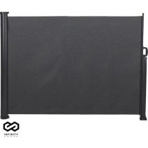 Infinity Goods Brise-vent réglable - 300 x 160 cm - Extensible - Rétractable - Protection solaire - Espaces extérieurs, plage, patio, balcon, camping - Abri - Store latéral - Résistant aux intempéries - Anthracite