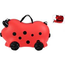 Relaxwonen - Valise enfant - Rouge - A roulettes - Extra robuste - maximum 50kg