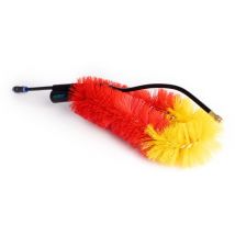 Shine Gutter Brush Attachment for Wash Brush of 4.6, 6.5 and 7 Metres - Prevents Clogging of Gutter - Accessory with Water Feed - Red (accessoire avec alimentation en eau)