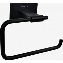 WITTS Porte-rouleau de papier toilette - Autocollant / Sans perçage - Porte-rouleau de papier toilette - Noir