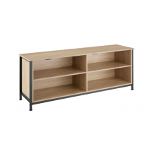 tectake Buffet Navan 147x41x60.5cm - Bois clair industriel, chêne Sonoma