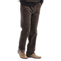 Pantalon thermo en velours côtelé pour homme bleu marine taille 48