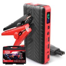 Strex 12V Jumpstarter for Car - 1000A / 18,000 mAh - 4-in-1 Starting Aid with Powerbank, LED Flashlight and SOS Emergency Light - In Storage Case