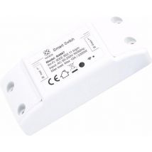 WOOX R4967 Interrupteur WiFi intelligent alimenté par TUYA, 10A, 2300W, 100-240VAC 50-60Hz, Wi-Fi