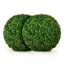 Coast - Bulbe d'art en buis - Lot de 2 - Ø40 cm - Vert
