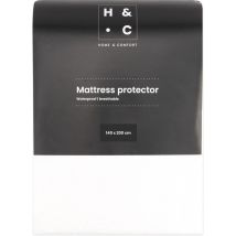 H&C Protège-matelas imperméable - 140 x 200 cm - 100% PES Jersey - Respirant et antiallergique