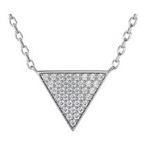 Yolora Collier pour femmes avec pendentif et cristaux Kalpa Camaka - couleur argent - plaqué or blanc 18K - boîte cadeau - cadeau de fête des mères