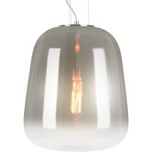 Leitmotiv - Lampe suspendue Cone - Gris fumé