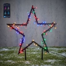 Luca Smart Lighting Piquet de jardin avec 120 LED - H102 x Ø90 cm - RGB