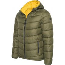 Cappuccino Italia - Veste Hommes Veste d'Hiver à Capuche Armée - Vert - Taille L