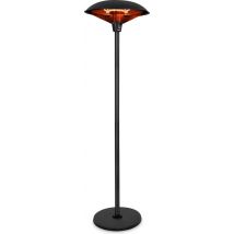 Chauffage de terrasse 2000W - Chaleur périphérique à 360 degrés - Lampe à infrarouge - Modèle sur pied - Eolo