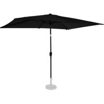 VONROC Premium Parasol Rapallo 200x300cm - Parasol durable - Inclinable - Toile résistante aux UV - Anthracite/Noir - Housse de protection incluse