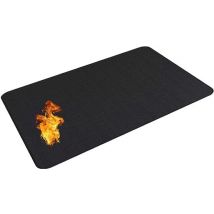 Ceruzo Tapis de sol thermorésistant 160x90 cm - Protection du sol - BBQ- Boule à feu- Four d'extérieur -Inflammable