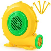 Souffleur d'air 680W avec poignée pratique et goupilles de terre Pompe à air électrique avec cordon de 4m Souffleur d'air pour château gonflable