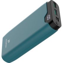 imoshion Powerbank 20000 mAh - Chargeur rapide 22,5W - Indicateur LED - USB A & USB C - Convient à iPhone et Samsung, entre autres - Universel - Vert