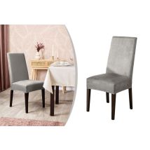 H&C housses de chaise élégantes - Lot de 2 - Gris clair