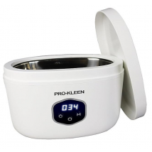 Pro-Kleen Nettoyeur ultrasonique pour bijoux - 43000Hz, 30W - Pour bijoux, lunettes, bracelets de montre, pièces de monnaie et dentiers