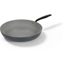 BE Living Essential Poêle à frire - Ø 30 cm - Céramique - Sans PFAS - Induction - Gris