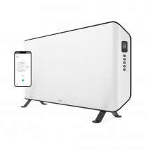 Duux Edge 2000 Smart Convector Heater - Avec minuterie et mode éco - 2000 W - Blanc