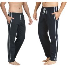 Pierre Calvini - Pantalon de survêtement homme - 2 Pack - Navy Anthracite - L - Pyjama homme - Pantalon de survêtement homme à jambe droite - Pantalon de survêtement homme - Costume d'intérieur homme