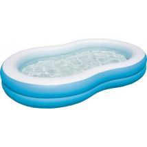 Bestway Piscine gonflable 2 anneaux - 262x157x 47cm