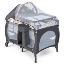 Coast Parking Bed avec table à langer et matelas - 102x72 cm - Grey