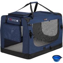 Cadoca Dogs & Cats Travel Basket XXXL - 101x68x65cm - Marine Blue