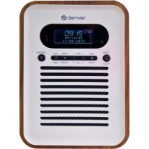 Denver Retro Radio - DAB+ - FM - Bluetooth - Fonction réveil - Fête des mères