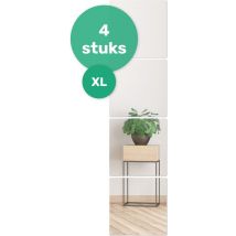 Miroir adhésif XL - Luft - 40x40 - 4 pièces - Décoration murale