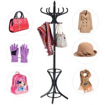 Porte-armoire Coast porte-manteau porte-manteau avec porte-parapluie ??12 crochets noir