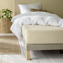 Moodit Drap-housse, Alina Sand - 140 x 200 x 30 cm - Jersey de coton