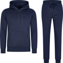 Mario Russo Tracksuit Achilles - Tenue de ville - Jogging - Sweat à capuche - Bleu marine - XXL