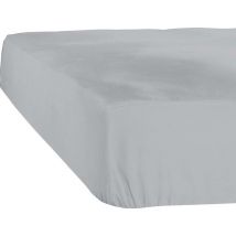 De Witte Lietaer Drap Housse Case 120/130 X 200/220 cm H40 Coton Gris