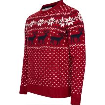 Cappuccino Italia - Pull norvégien pour homme - Rouge - Taille L