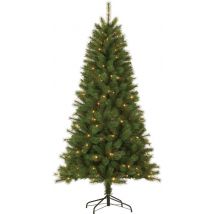 Arbre de Noël, Giftsome, Arbre artificiel avec LED, 185 CM
