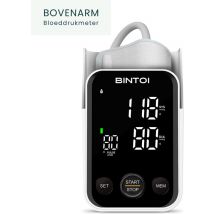Bintoi® BX400 - Tensiomètre pour le bras - Cardiofréquencemètre - Piles incluses - 2 utilisateurs
