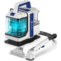 Nettoyeur à vapeur pro - Samako - canapé, tapis, sol - Avec brosse supplémentaire - Bleu/Blanc