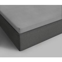 Beau Maison Jersey - drap housse Topper coton - Gris foncé - 180x200cm