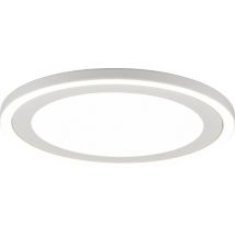 Reality - Lampe de plafond LED - Plafonnier - 24,5W - Blanc naturel 4000K - Rond - Blanc - Plastique