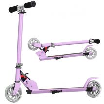 Trottinette Coast pliable à hauteur réglable avec 2 roues clignotantes pour enfants à partir de 4 ans violet